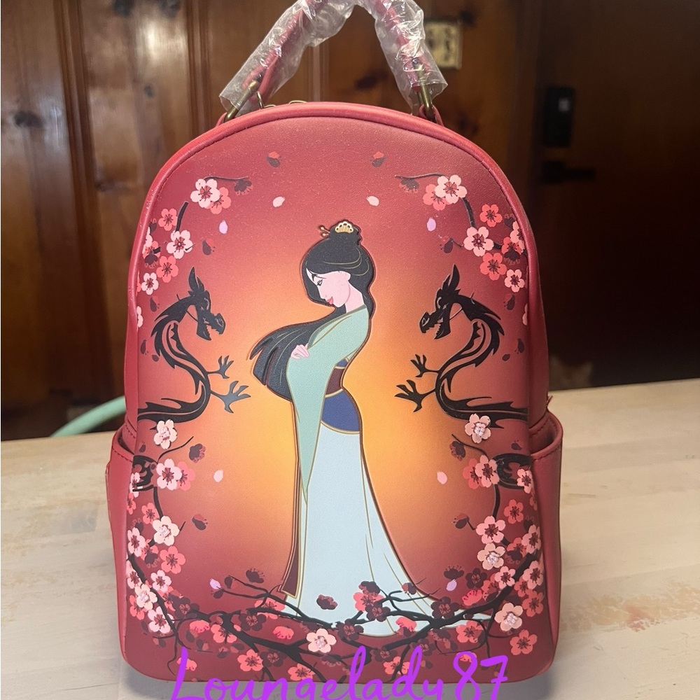 Loungefly Disney Mulan Cherry Blossoms Mini Backpack